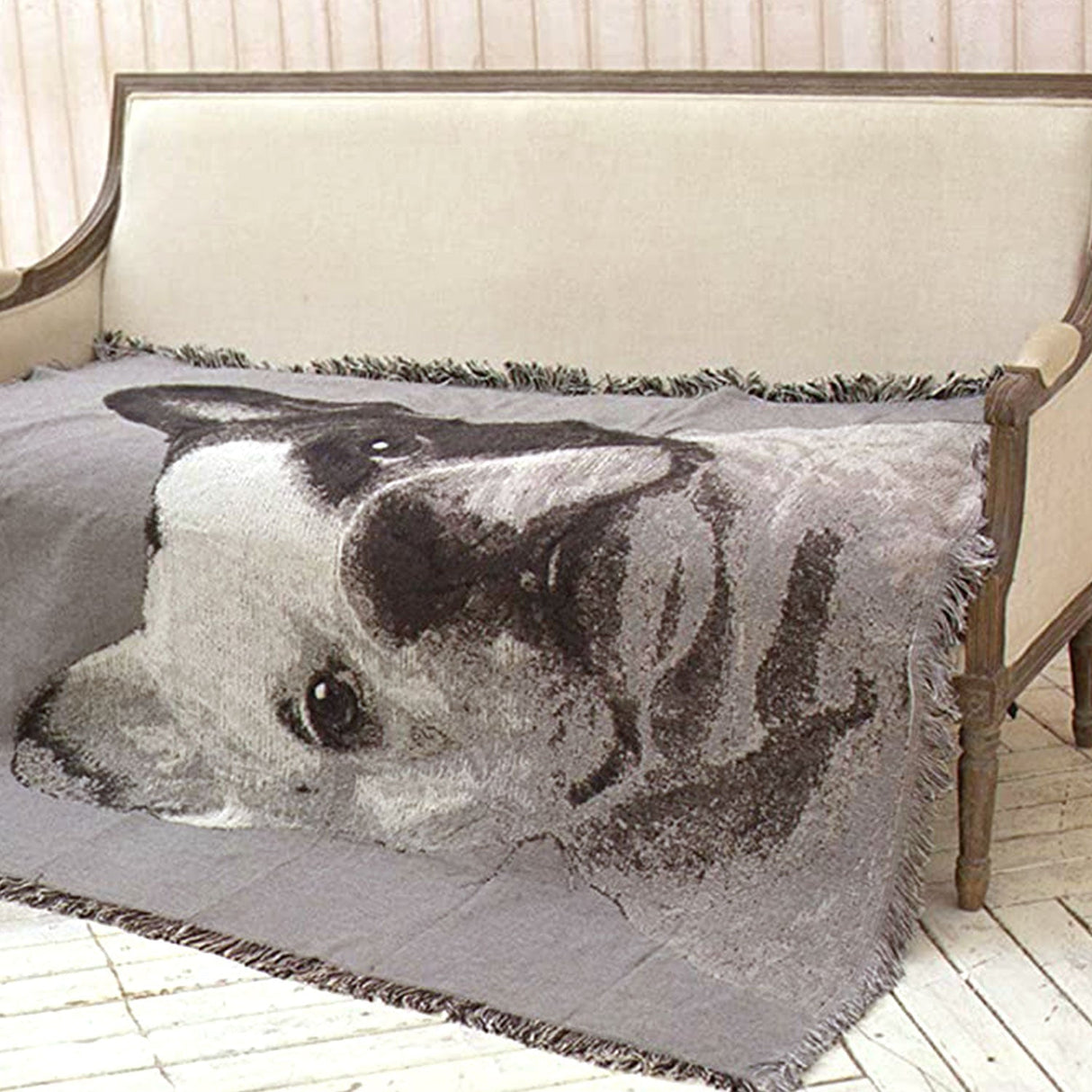 French Bulldog Cotton Blanket