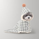 Plaid Grid Pet Fleece Blanket