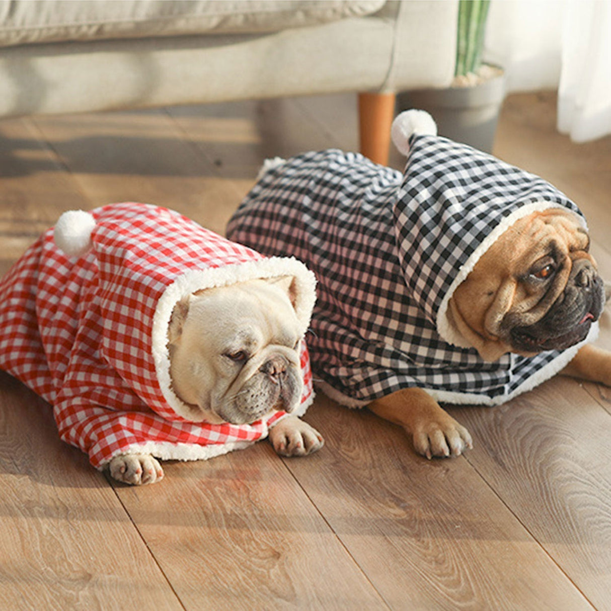 Plaid Grid Pet Fleece Blanket