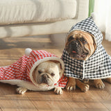 Plaid Grid Pet Fleece Blanket