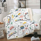 Cartoon Double Layer Thick Blanket