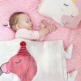 3D Flamingo Knitted Blanket