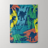 Multicolor Doodle Dinosaur Blanket