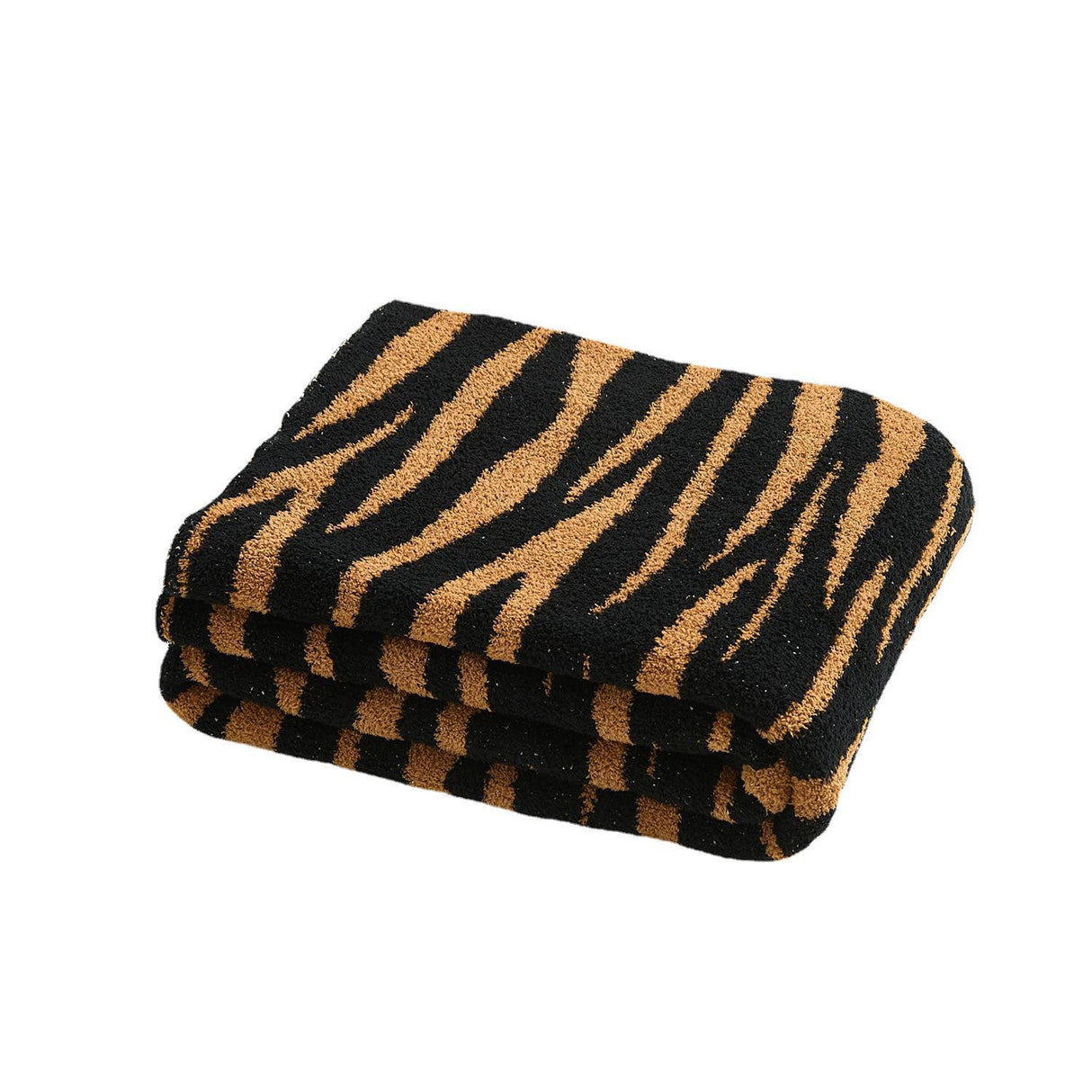 Tiger Print Warm Throw Blanket