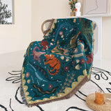 Multicolor Dinosaur Cotton Blanket