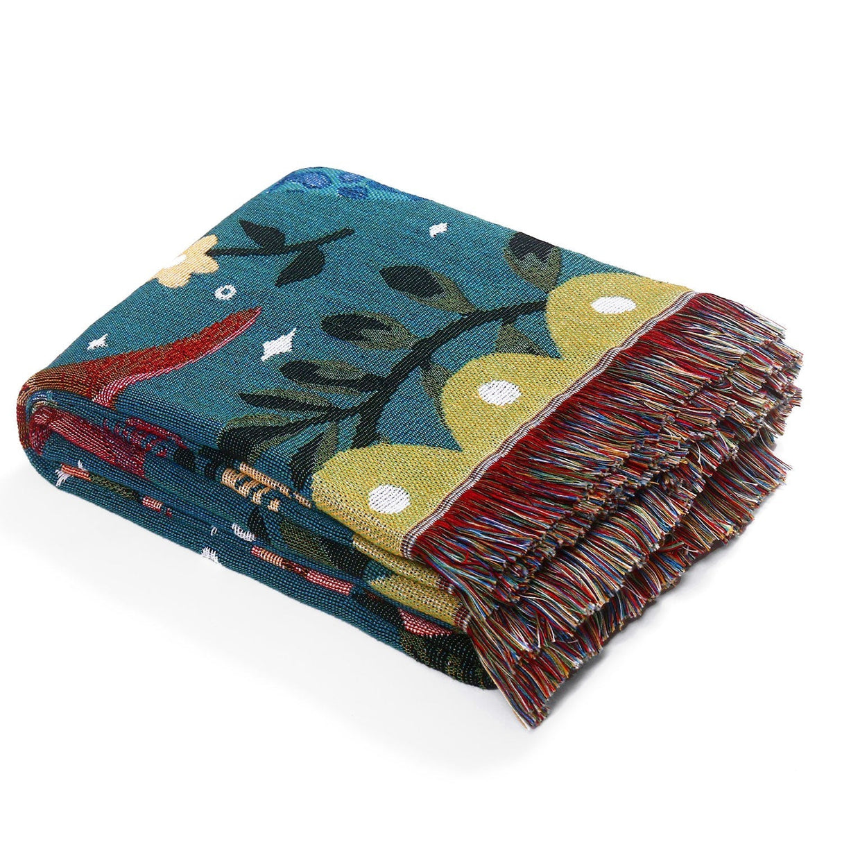 Multicolor Dinosaur Cotton Blanket