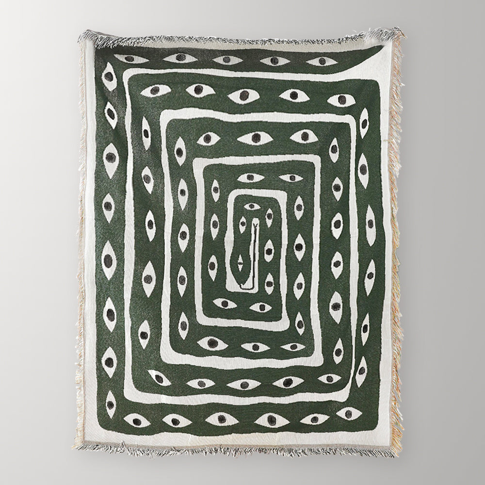 Eyes Designer Cotton Blanket