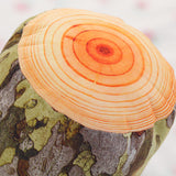 Annual Ring Tree Trunk Pillow Cushion