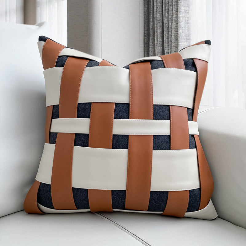 Caramel Woven Throw Pillow Covers