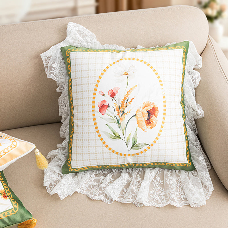 Farmhouse Floral Throw Pillow Covers