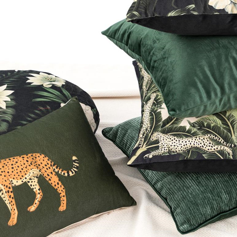 African Animal Throw Pillow Covers