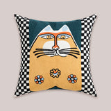 Artistic Cat Throw Pillow Covers