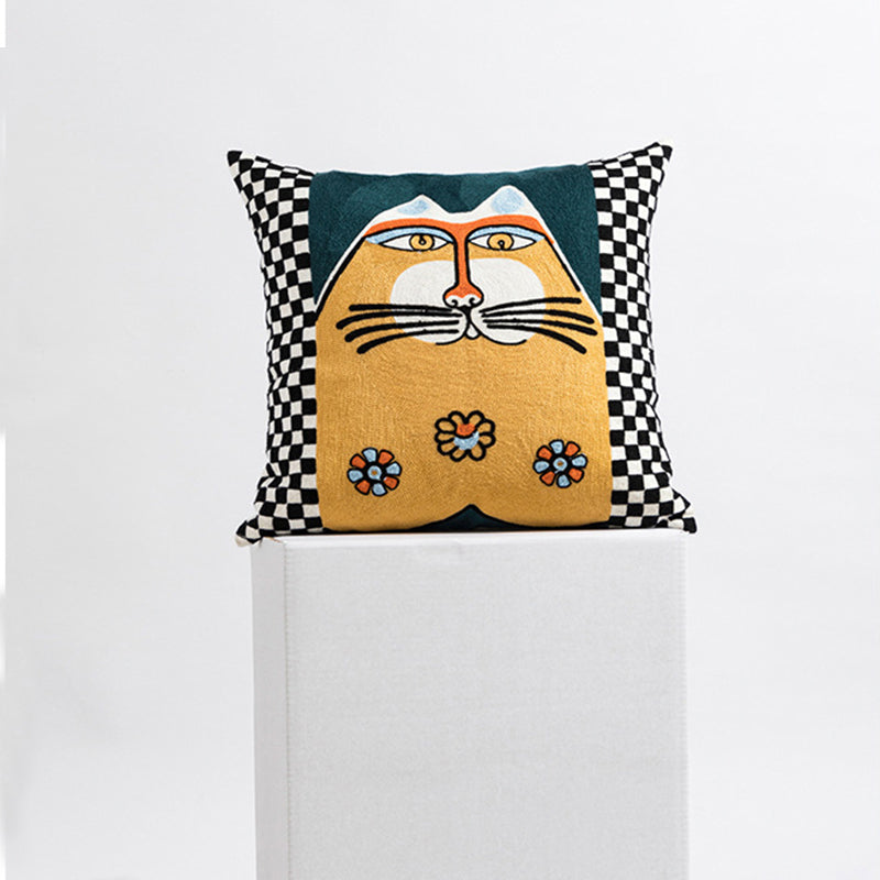 Artistic Cat Throw Pillow Covers