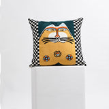 Artistic Cat Throw Pillow Covers