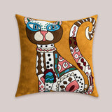 Artistic Cat Throw Pillow Covers