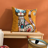 Artistic Cat Throw Pillow Covers