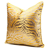 Gold Copper Mosaic Throw Pillow Covers