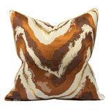 Gold Copper Mosaic Throw Pillow Covers