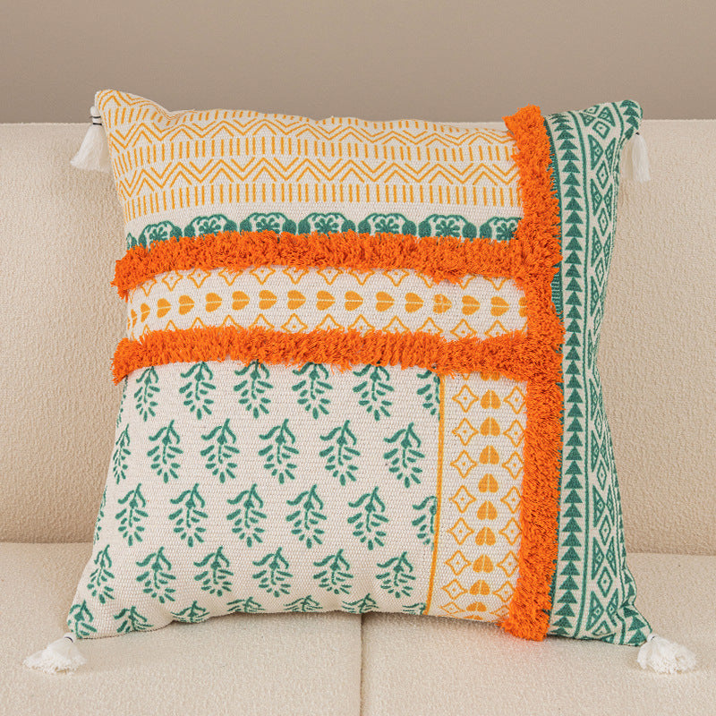 Boho Tufted Throw Pillow Covers