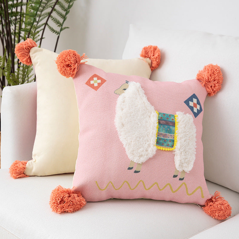 Alpaca Throw Pillow Covers