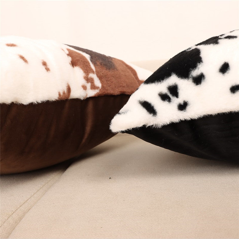 Cow Print Throw Pillow Covers