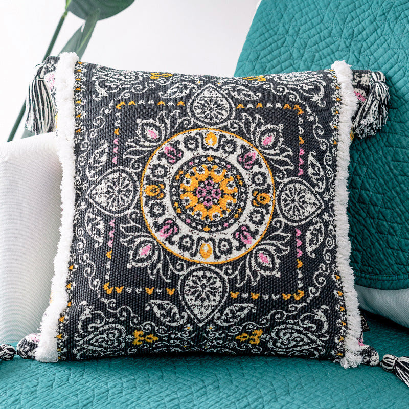 Boho Tassels Throw Pillow Covers