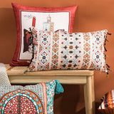 Moroccan Geometric Throw Pillow Covers