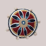 Round Ethnic Throw Pillow Covers