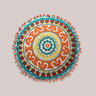 Round Ethnic Throw Pillow Covers