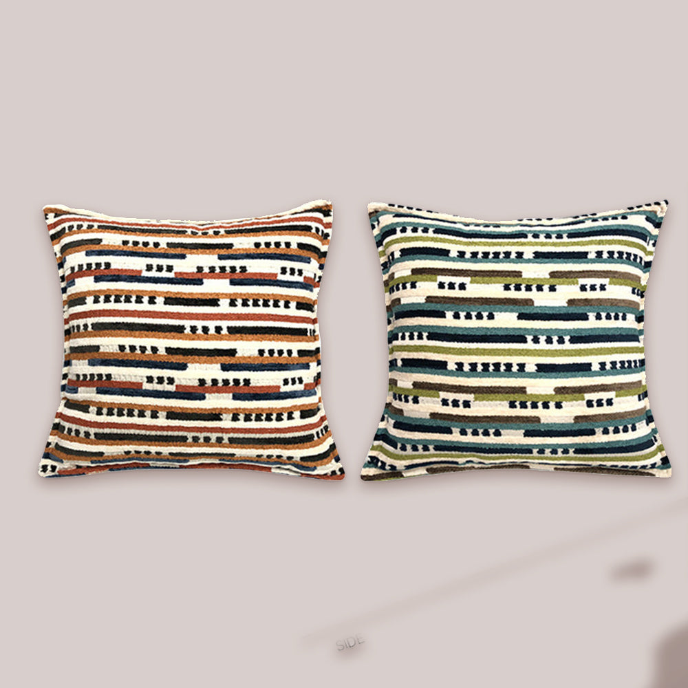 3D Striped Throw Pillow Covers