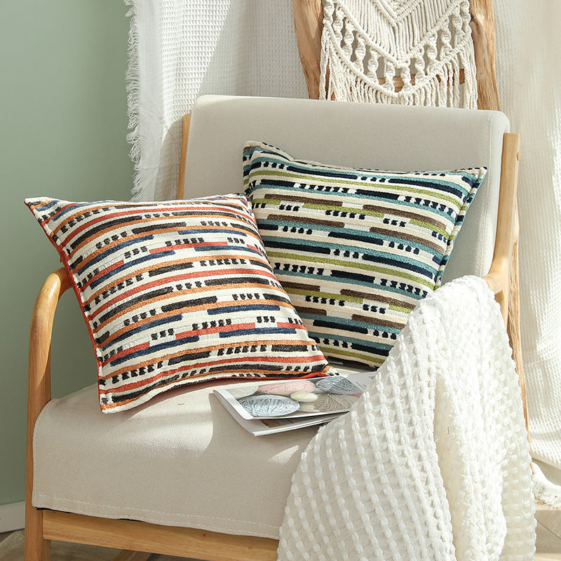 3D Striped Throw Pillow Covers