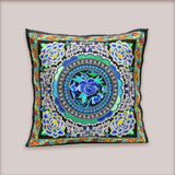 Blue Floral Throw Pillow Covers