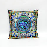 Blue Floral Throw Pillow Covers