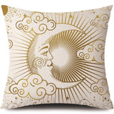 Gold Tarot Throw Pillow Covers