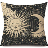 Gold Tarot Throw Pillow Covers