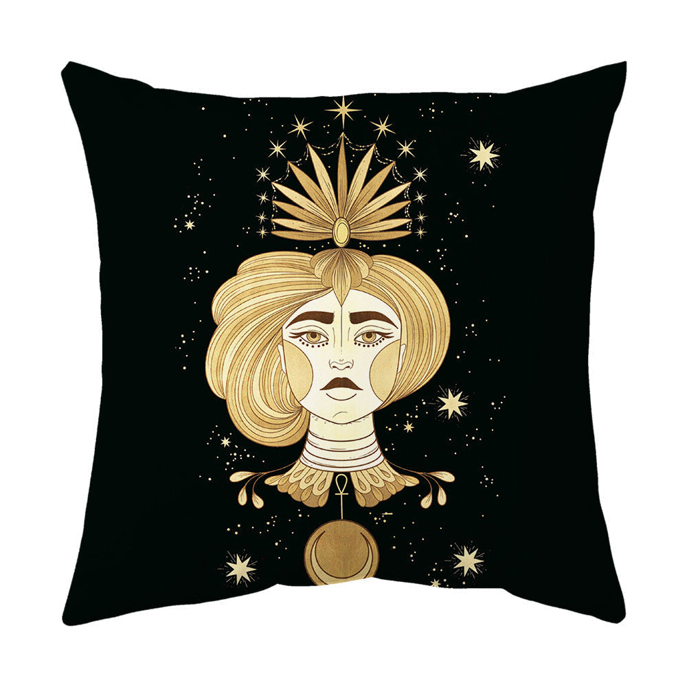 Gold Tarot Throw Pillow Covers