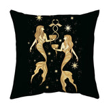 Gold Tarot Throw Pillow Covers