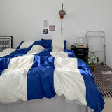 Simple Grid Cotton Bedding Set