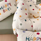 Simple Dots Cotton Bedding Set