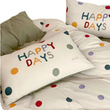 Simple Dots Cotton Bedding Set