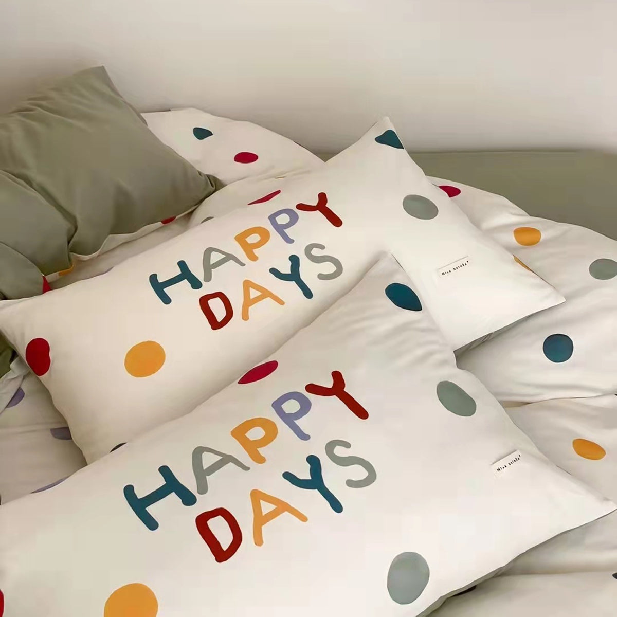 Simple Dots Cotton Bedding Set