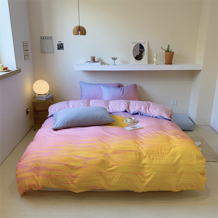 Gradient Sunset Cotton Bedding Set