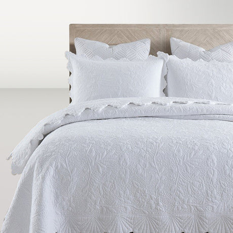 Beige Jacquard Embroider Bedding Set