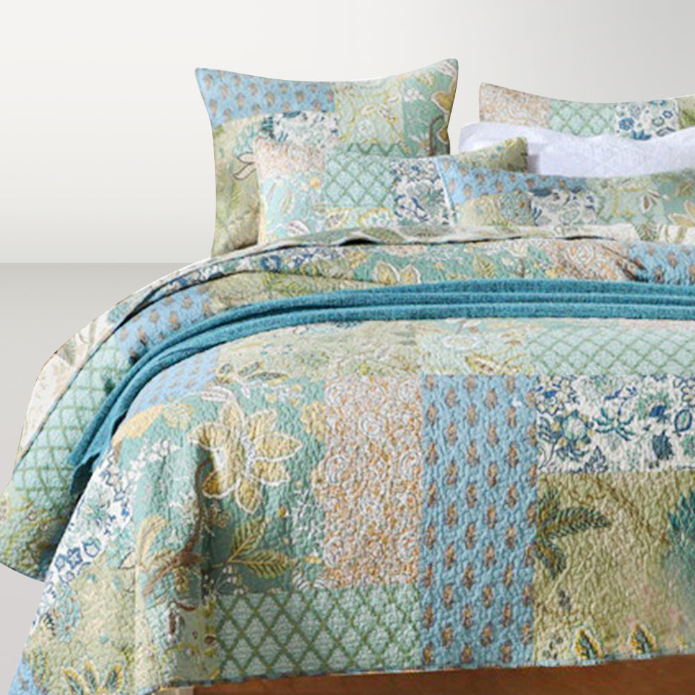 Patchwork Floral Rustic Bedding Set