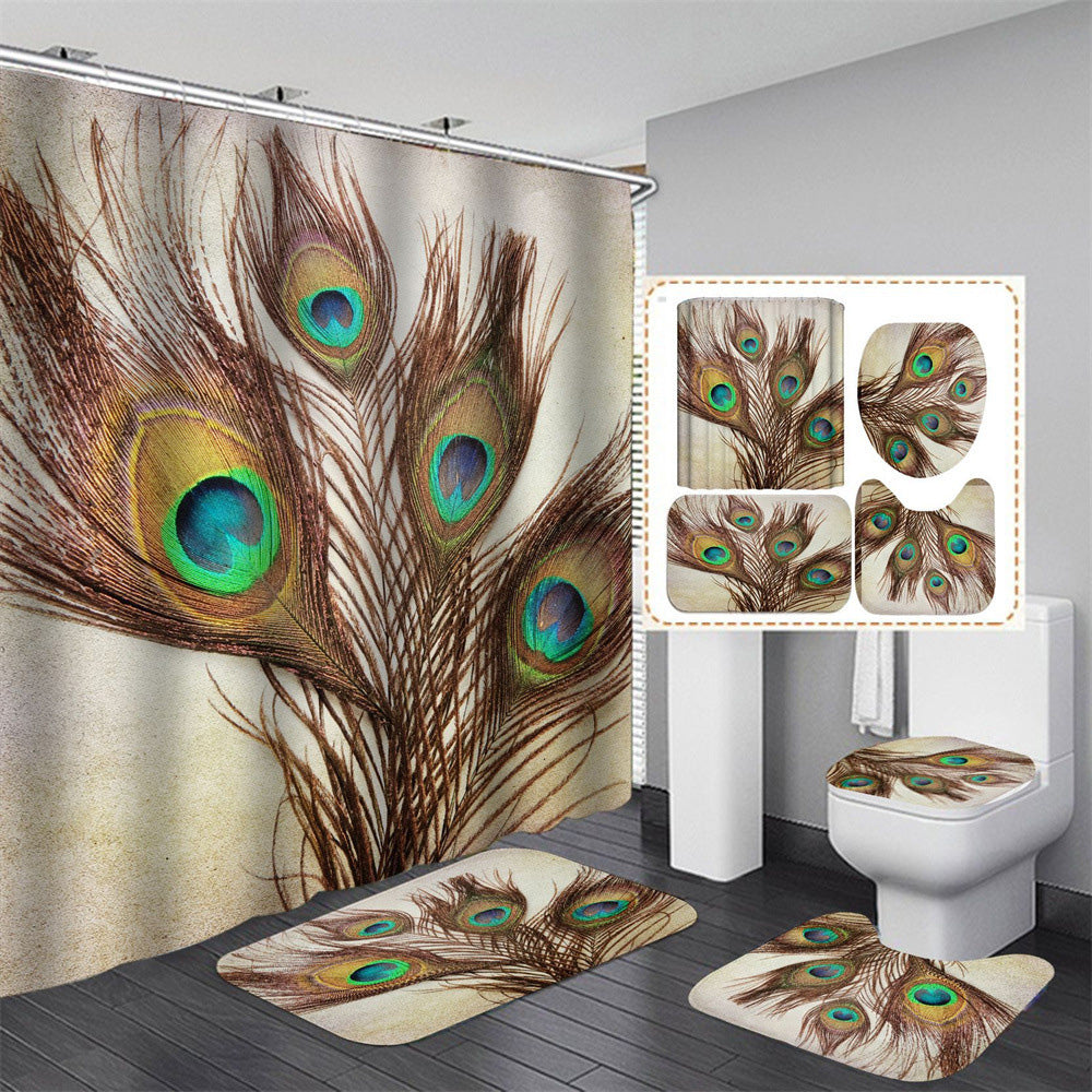 Gorgeous Peacock Series Shower Curtain