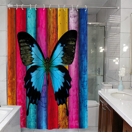 Realistic Butterfly Shower Curtain