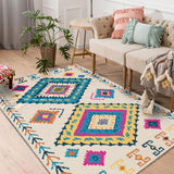 Moroccan Fringed Jute Cotton Rug