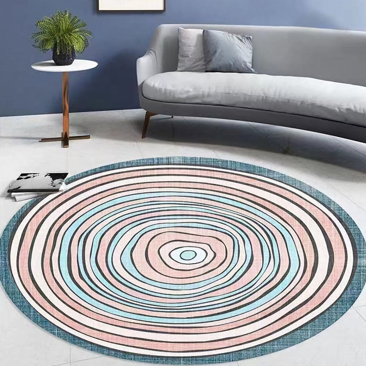 Circle Sketch Round Rugs