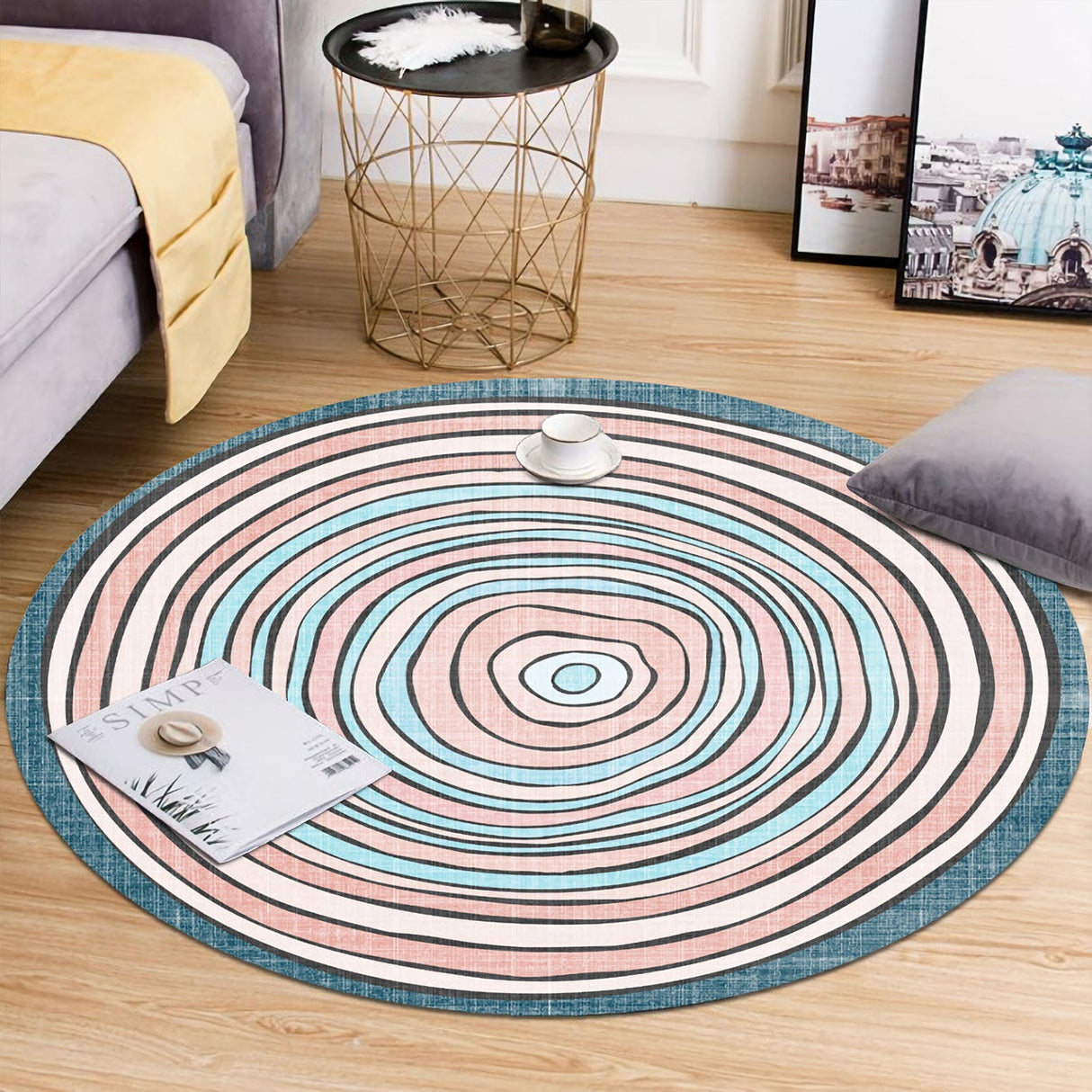 Circle Sketch Round Rugs