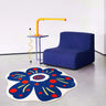 Colorful Floral Irragular Shaped Rugs